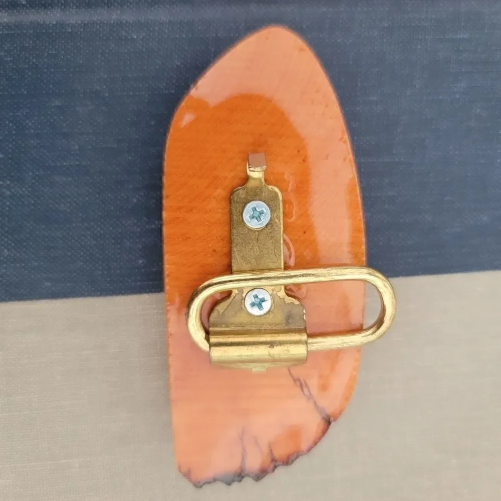 Foot shaped belt Buckle hand-made wooden belt buck